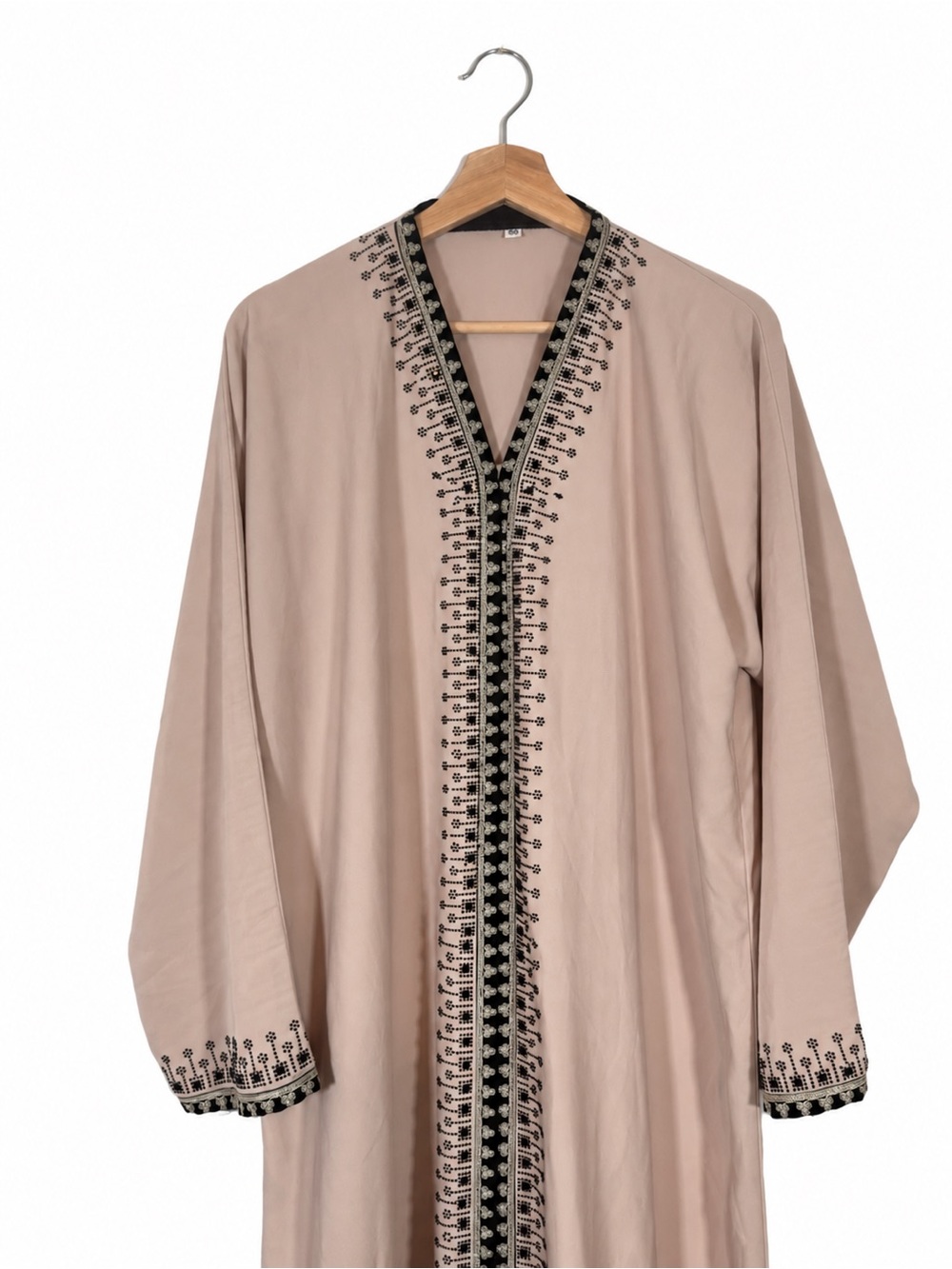 Women's Embroidered Kaftan Duster Lace Bead Bespoke OS Pink Kaftan Festival Wear